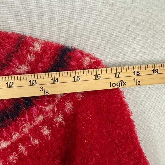 EPIC THREADS GIRLS FAIR ISLE SWEATER LONG SLEEVE FUZZY AND SOFT SIZE M - Picture 4 of 7